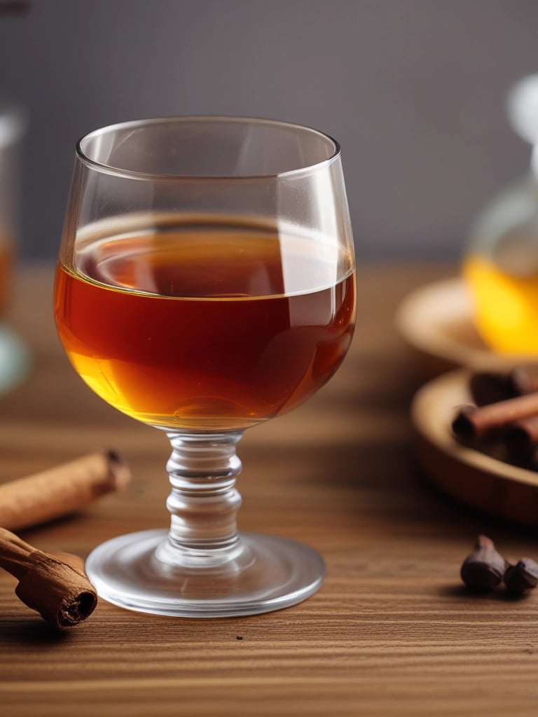 A glass filled with liquid being poured into it