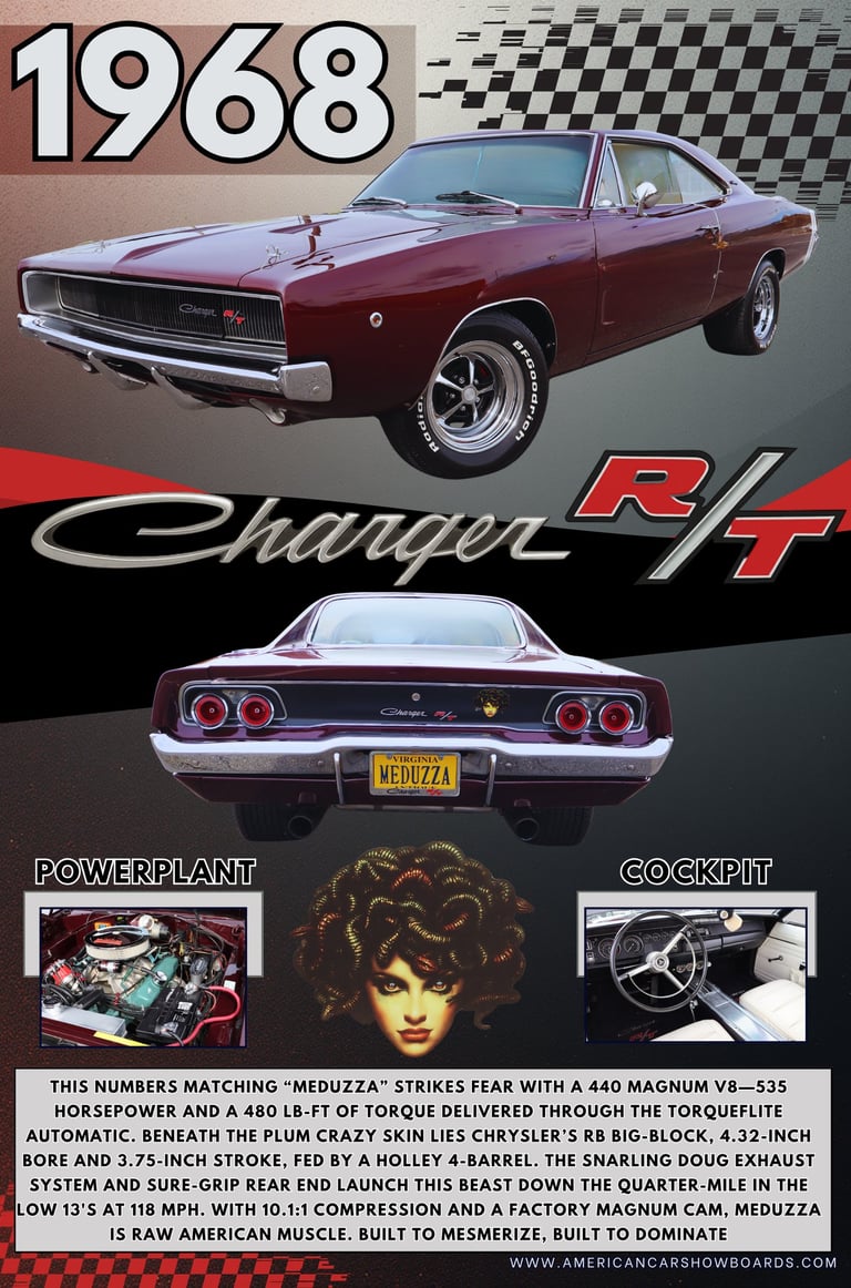 a poster of a car with a woman's face on it