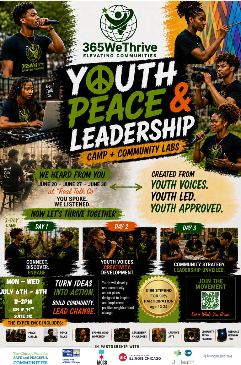 365 We Thrive's 3-Day Intensive Peace, Leadership Camp