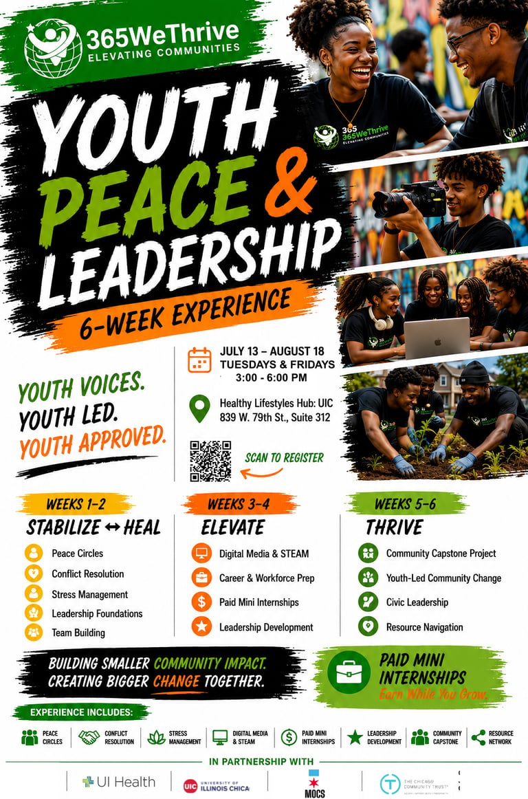 365 We Thrive's AUBURN GRESHAM 6-Week Peace and Leadership Camp