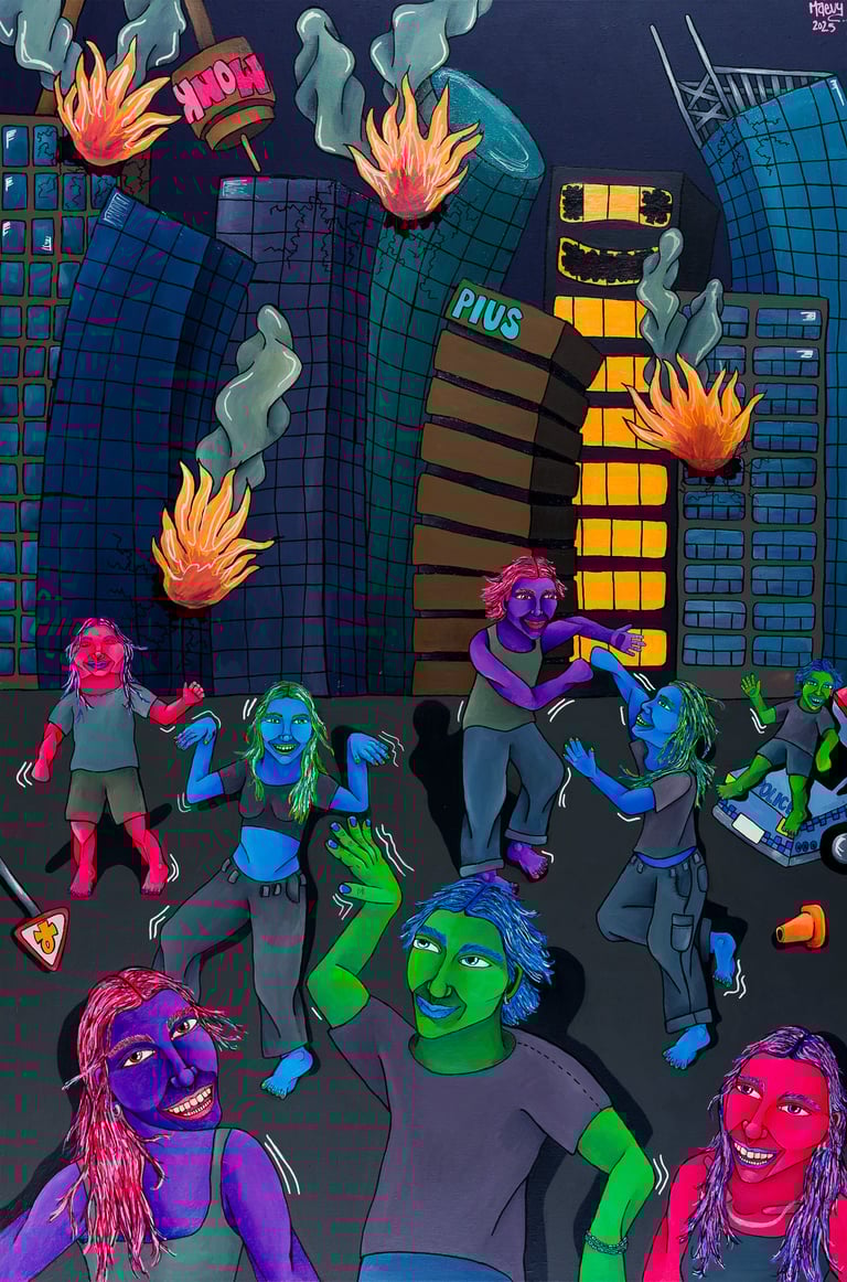 'They Didn't riot, they danced' Art work