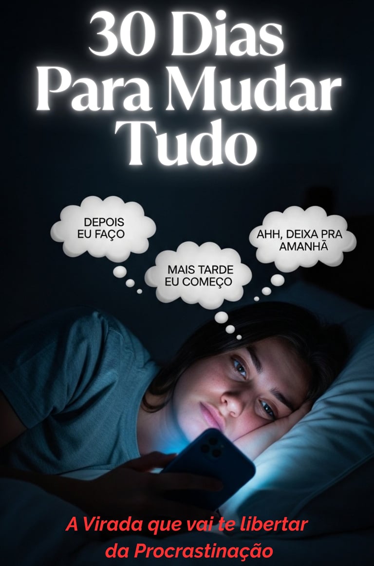 Capa do e-book 30 Dias para Mudar Tudo — transformação prática em 30 dias