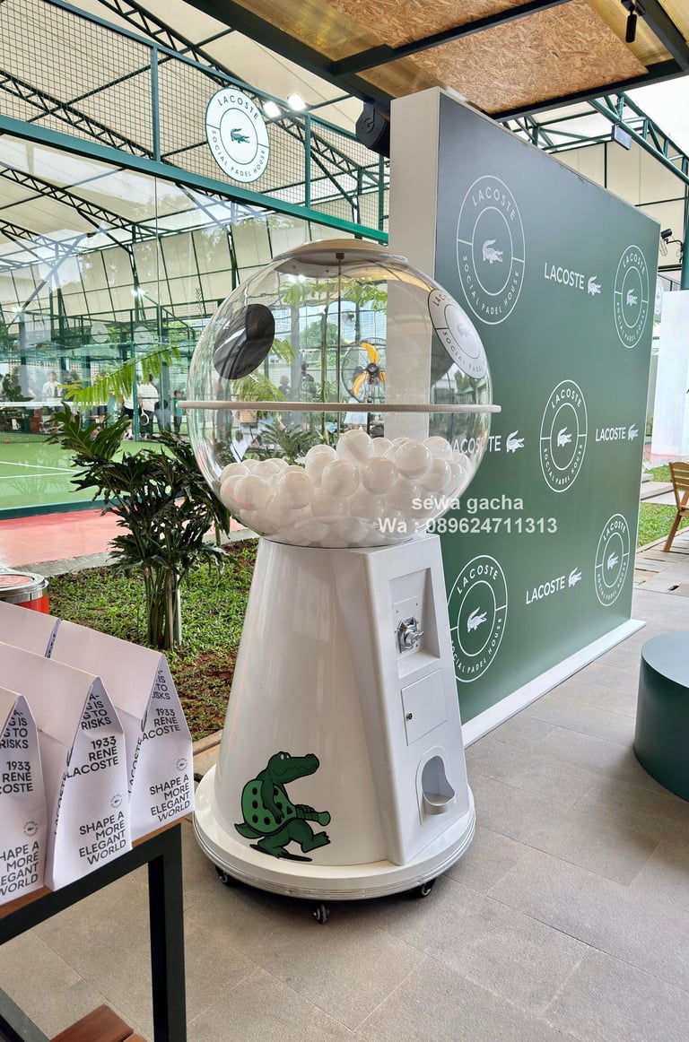 sewa custom giant jumbo mesin gacha gachapon