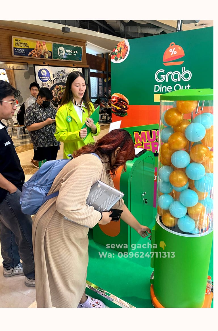 sewa mesin gacha | gachapon murah untuk event