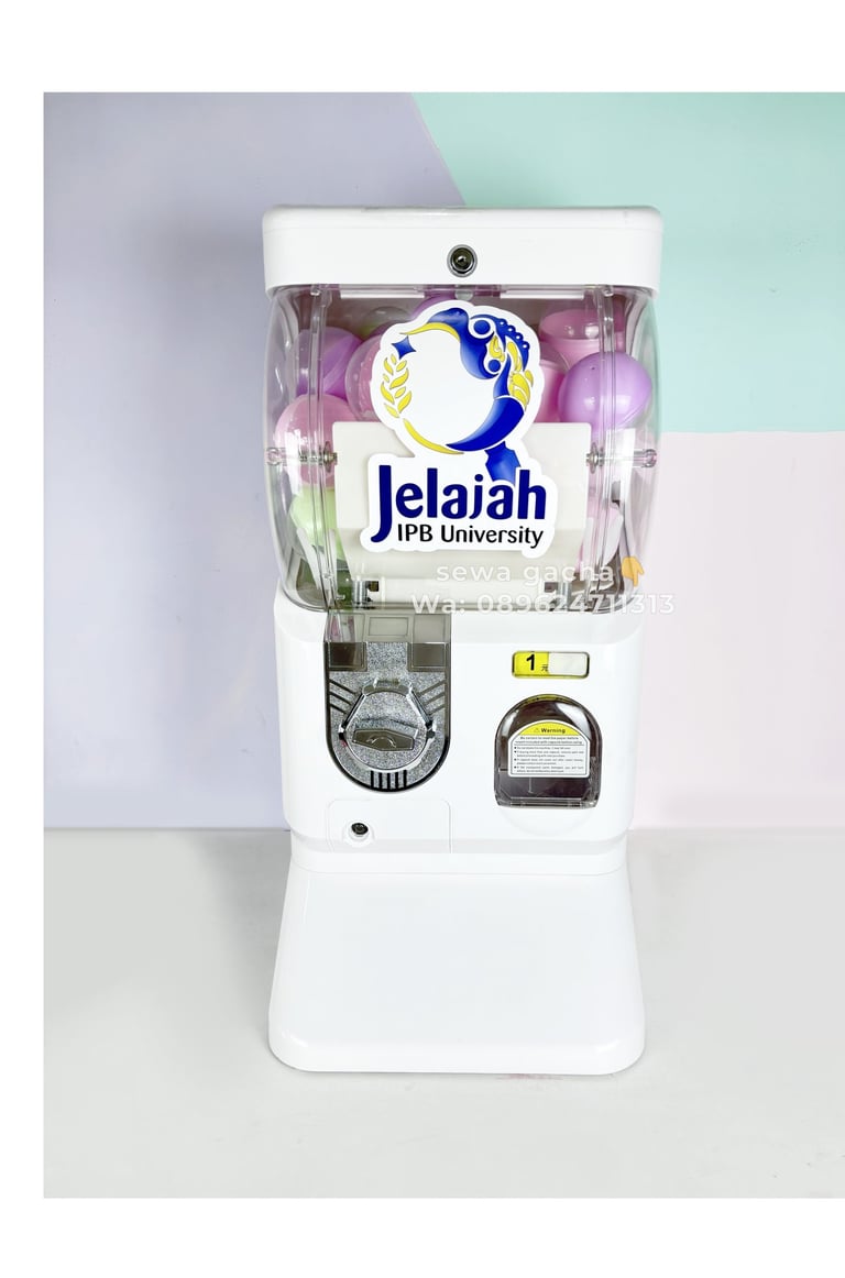 sewa mesin gachapon putih jabodetabek