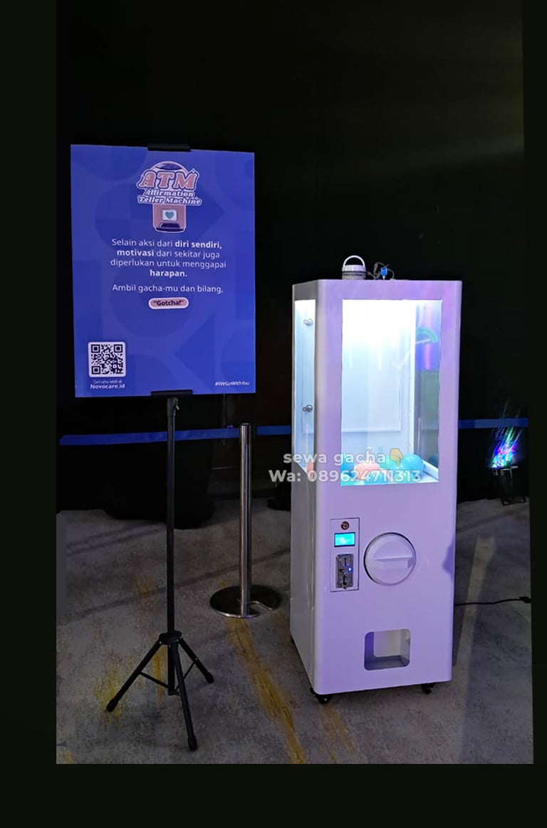 sewa mesin gacha gachapon jumbo kotak
