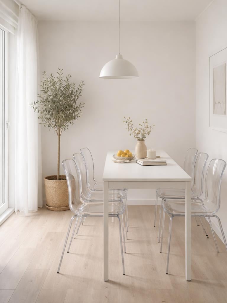 Modway Casper Modern Acrylic Stacking Kitchen and Dining Room Arm Chair