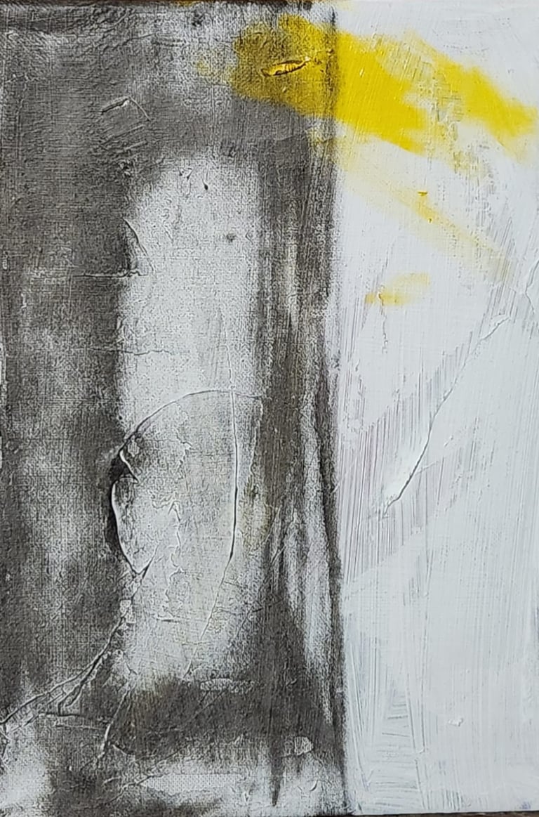 cuadro abstracto  de Eva Mas artista emergente