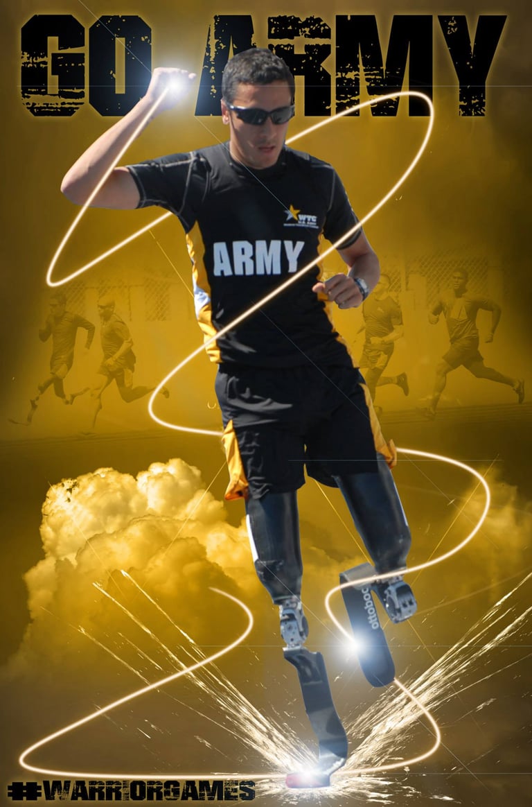 Wounded Warrior US Army Athlete