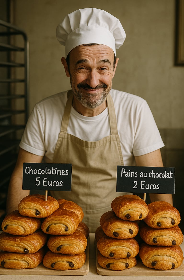 "Boulanger" - Journée mondiale du pain au chocolat (ou chocolatine)