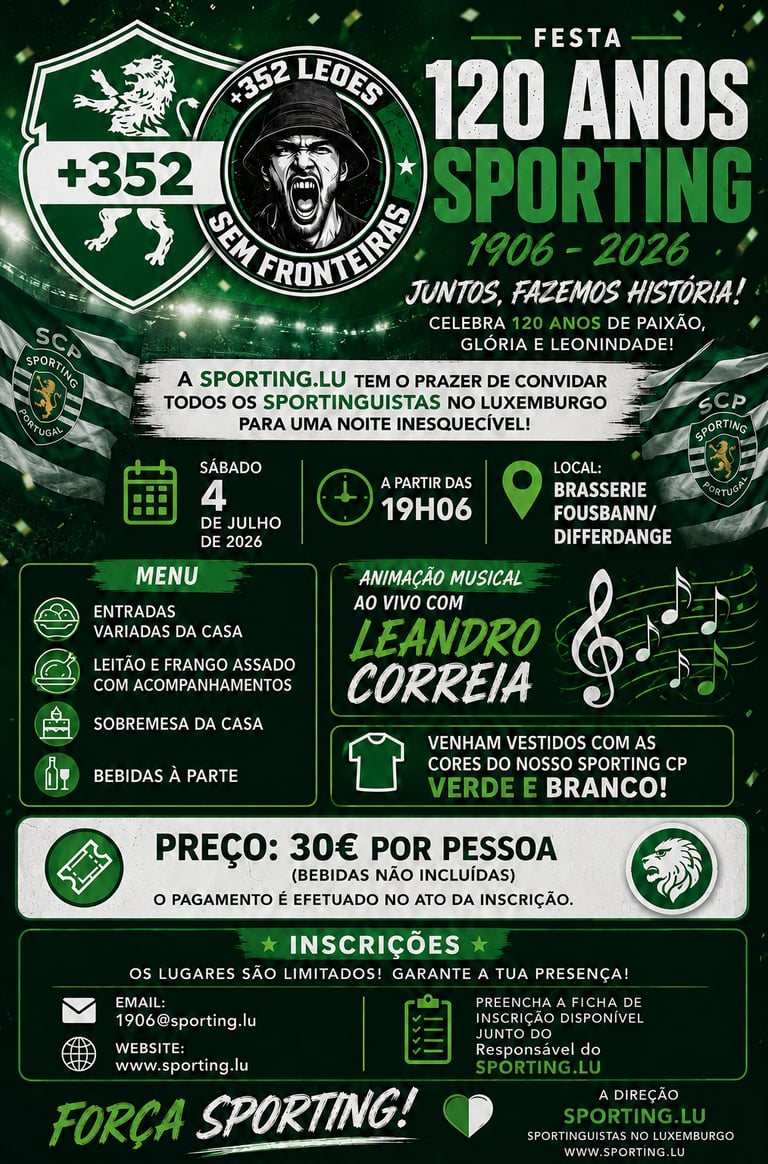 120 Anos Sporting CP no Luxemburgo 