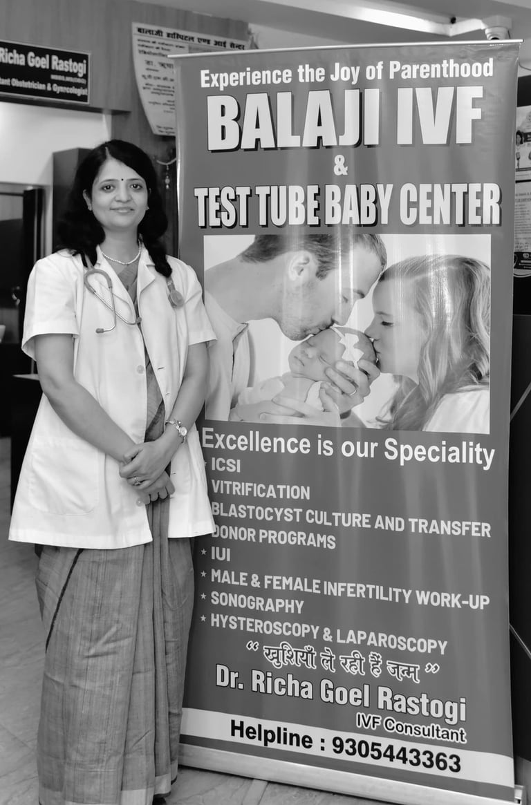 IVF consultation room at fertility clinic in Lucknow