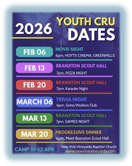 Youth Calendar Feb-Apr 2026
