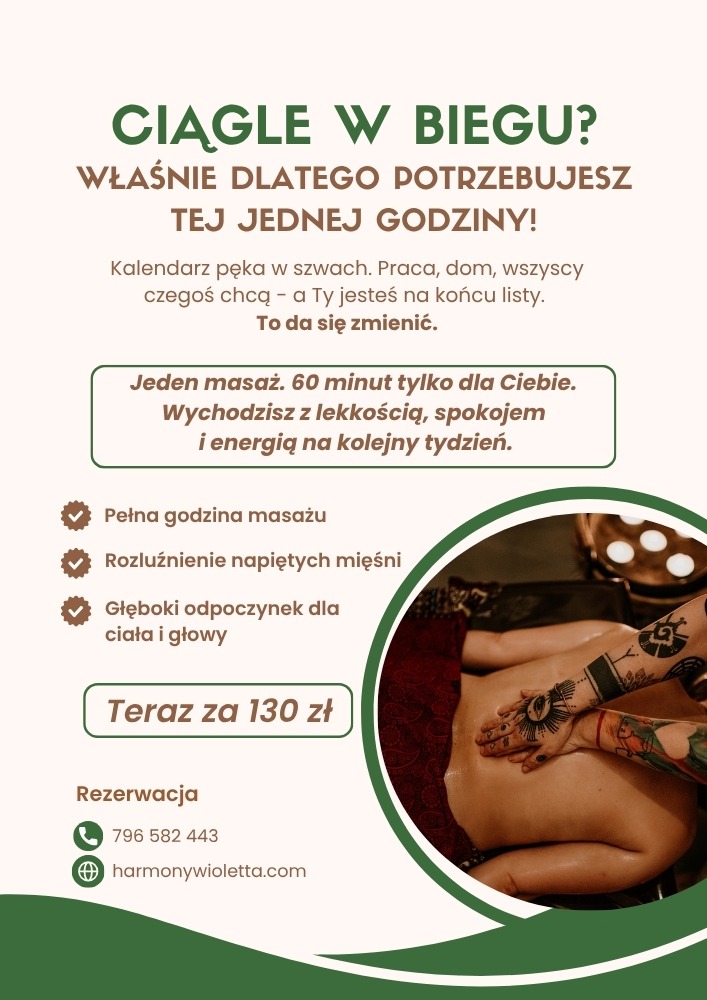 Promocja - Harmony massage Wioletta Soliwoda