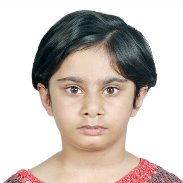 a young girl with a red shirt and a red sweater