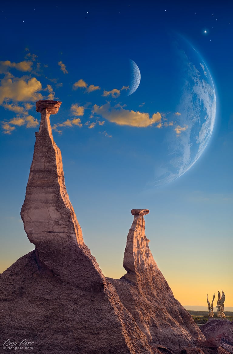 Inner Worlds. Another life, another place -- calling from within. Photographic art by Rich Pate
