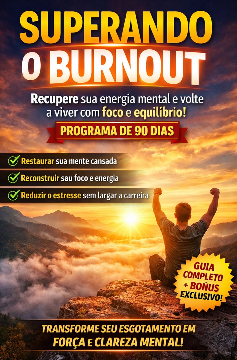 Burnout no trabalho: descubra os sinais de esgotamento mental e como recuperar energia, foco e saúde