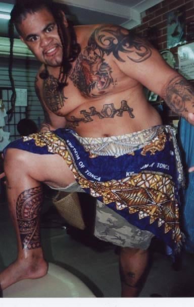 WWE wrestler Umaga tattoo carl cocker polynesian tattoo artist brisbane sydney perth melbourne austr