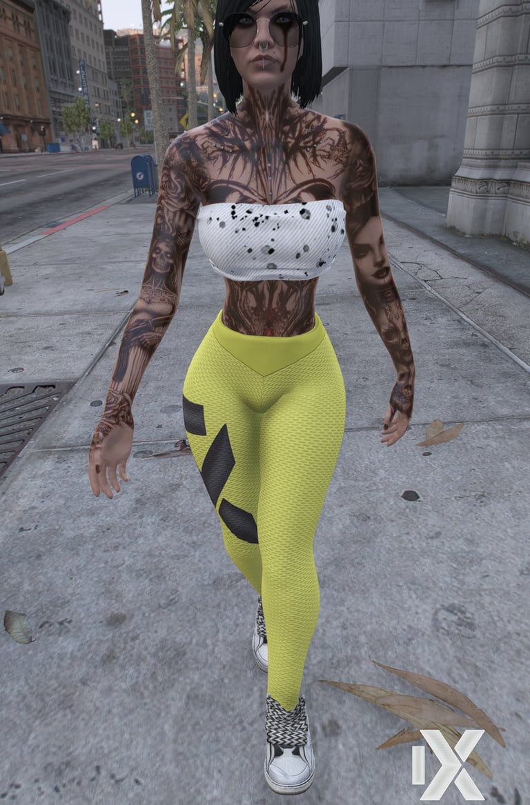 Creativyx yellow leggings, Shein-style aesthetic