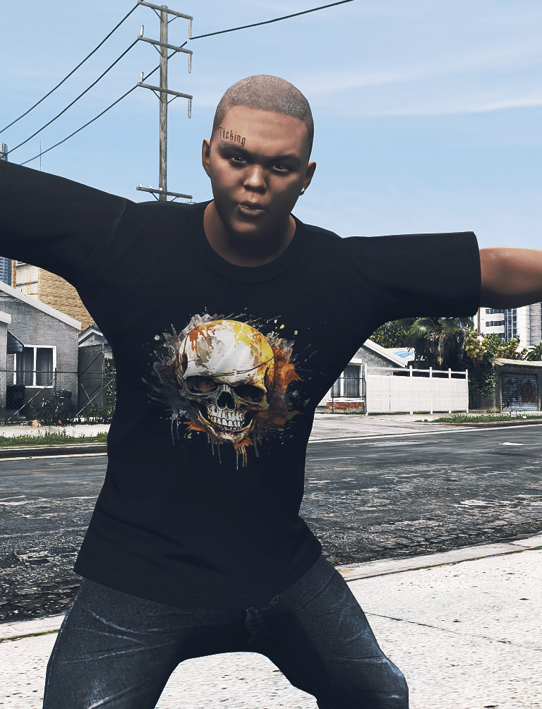 Young ped character posing like a gangster – GTA5