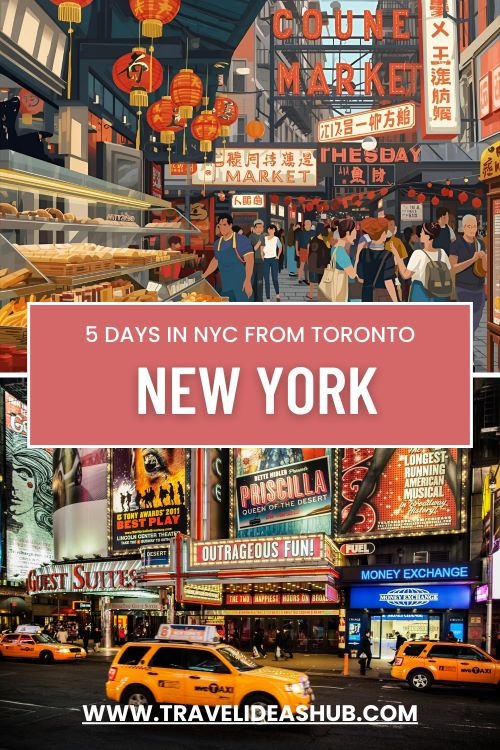 a picture of a market place and broadway in new york