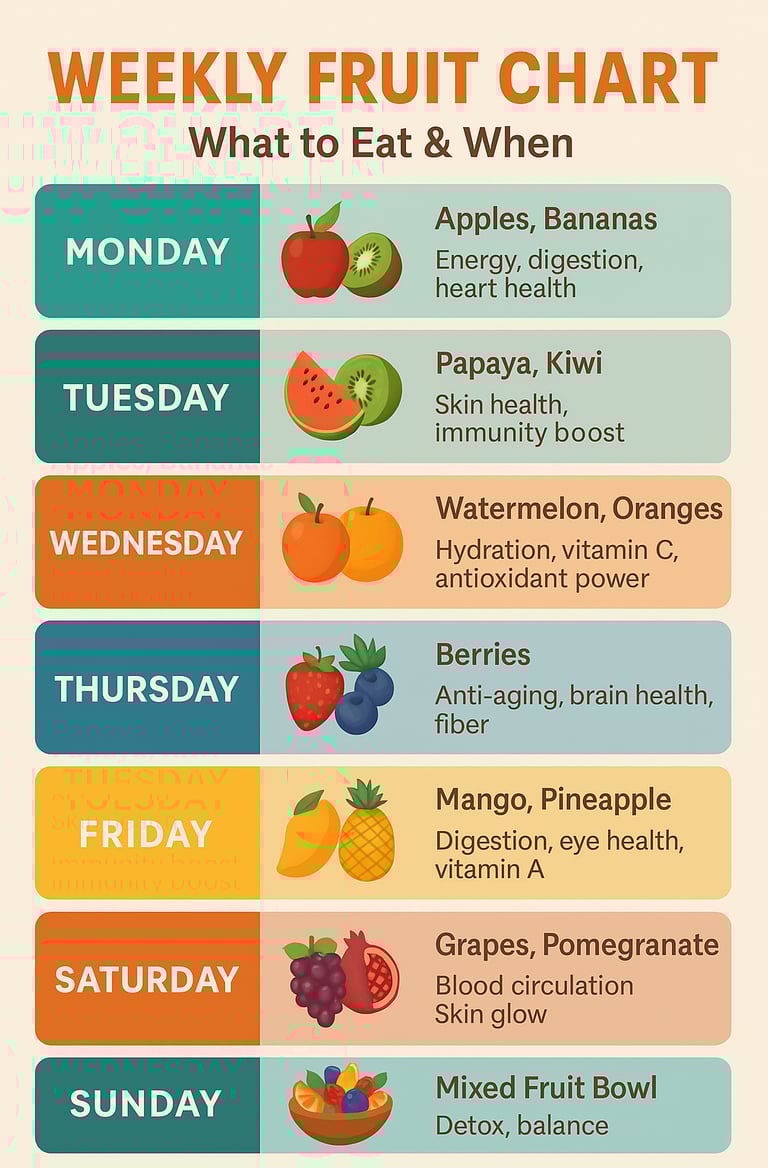 weekly fruit chart