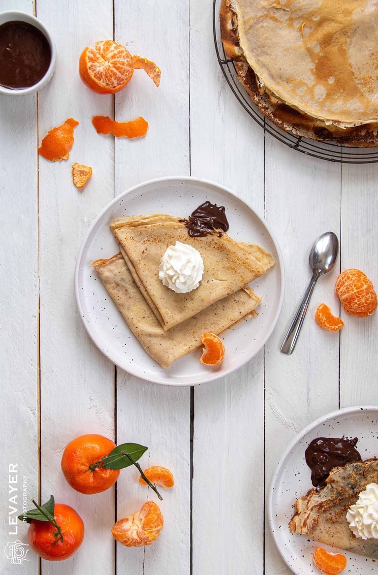 crêpes chocolat mandarines