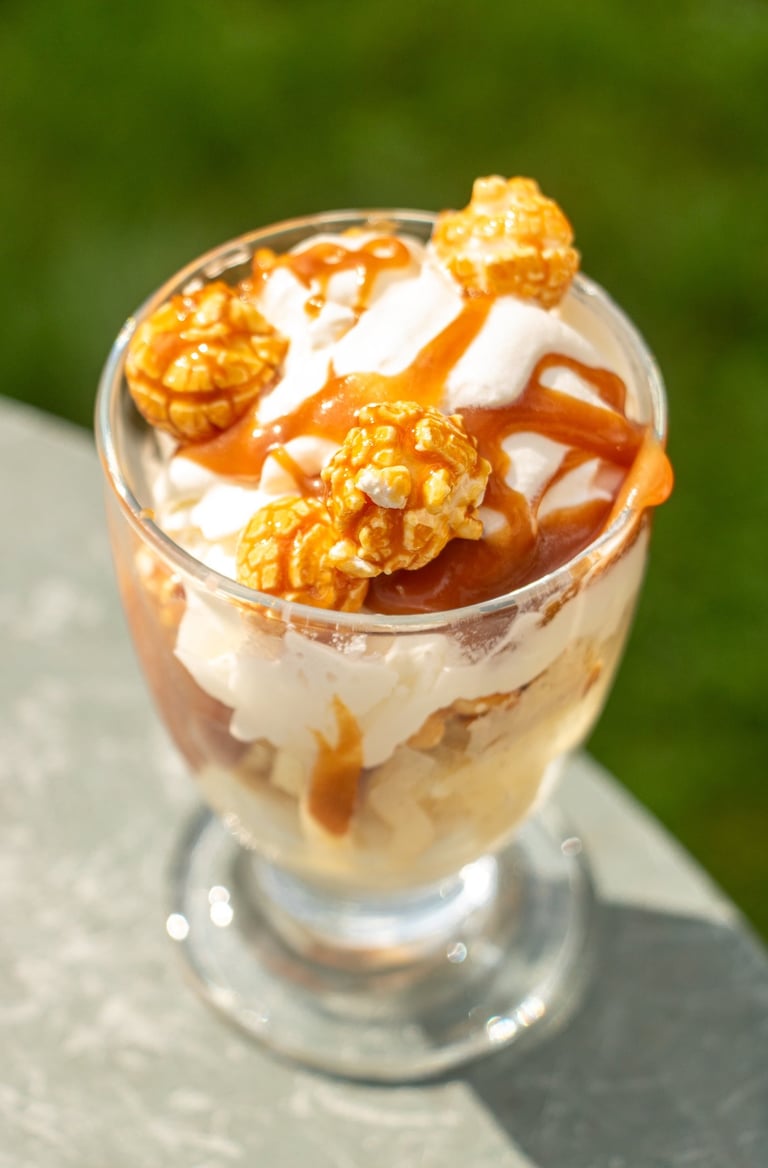 glace caramel pop-corn