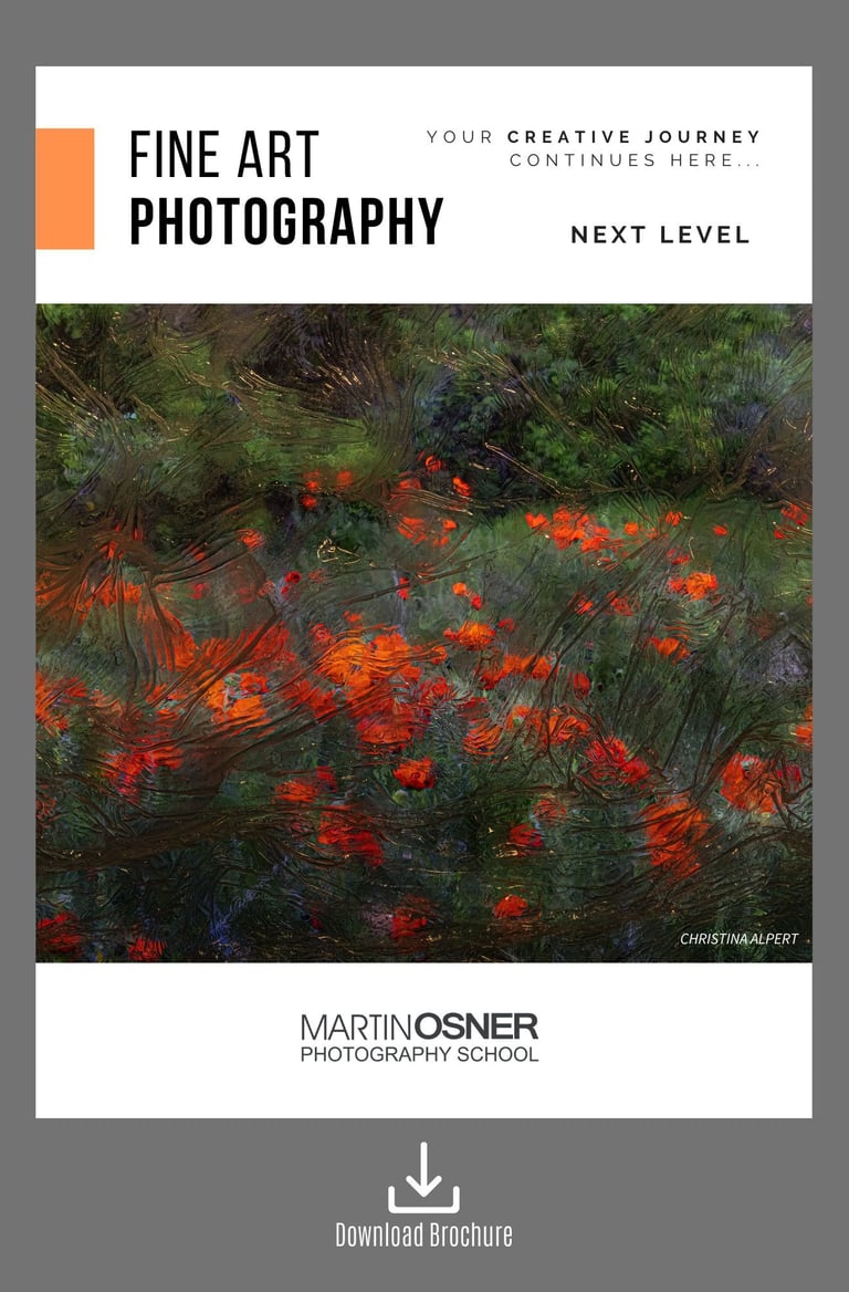 Cover of the Fine Art Photography – Next Level brochure by Martin Osner Photography School