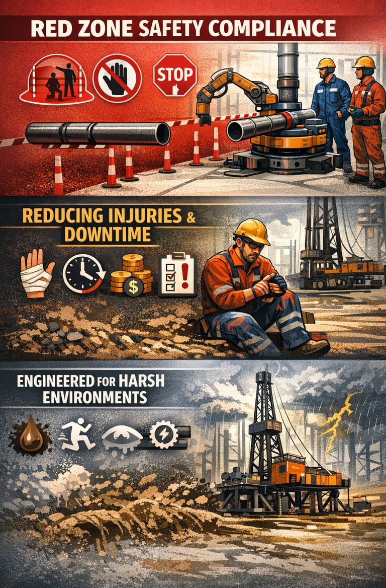 PSC ROUGHNEK Push-Pull Pole™ | Oilfield Push Pull Tool for Rig Floor Pipe Handling