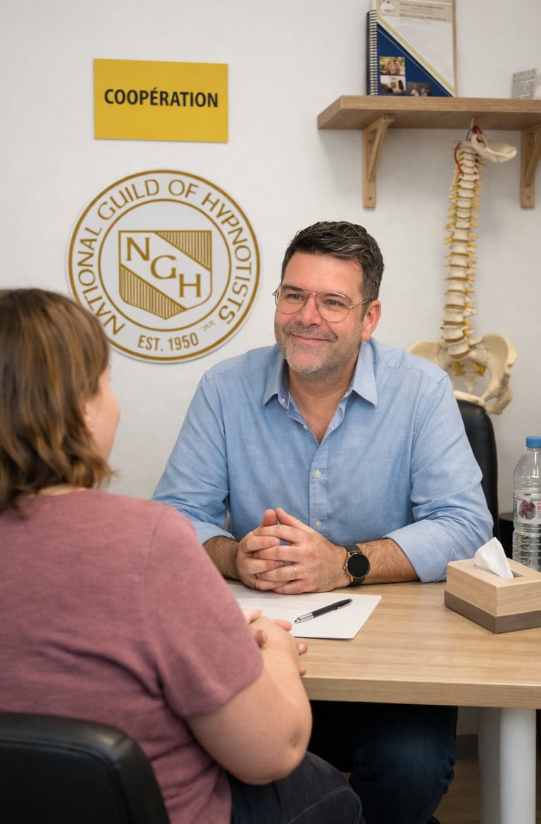 Thomas Beaucher 1er rendez-vous avec une consultante  pour la gestion du poids