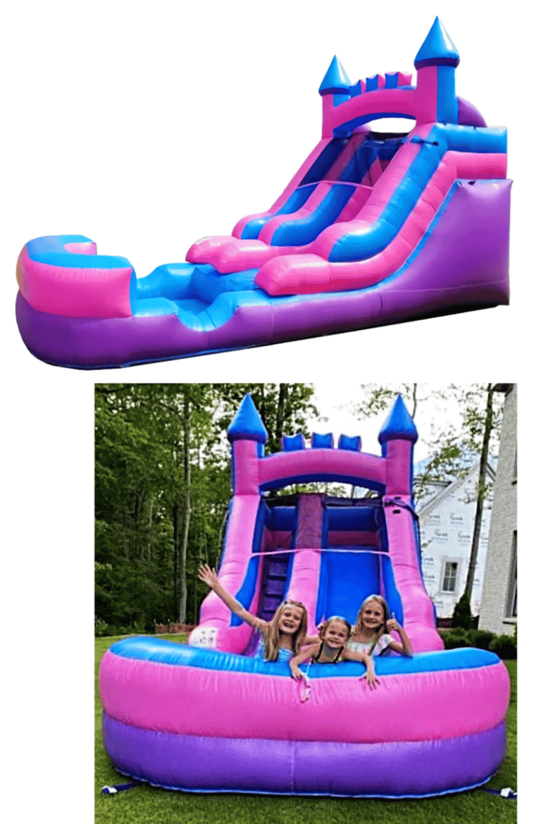 Pink & Purple Single Slide Bookings 832-216-8423