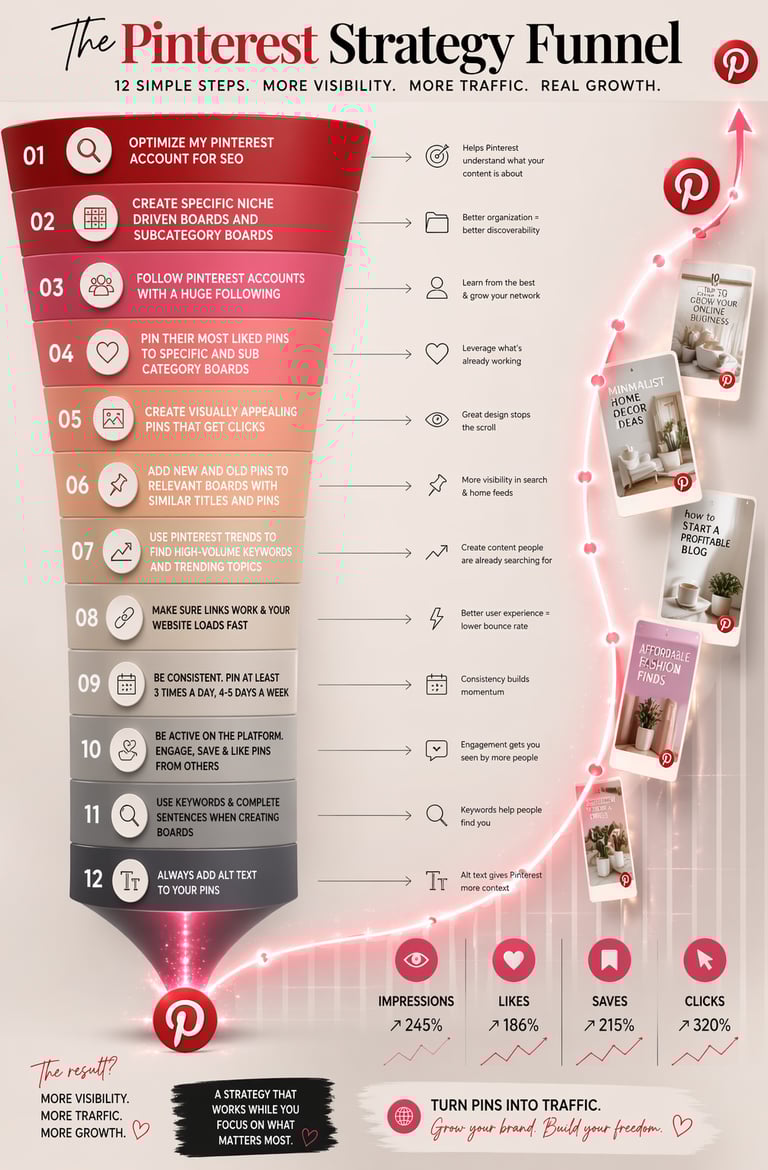 Pinterest strategy growth hacks