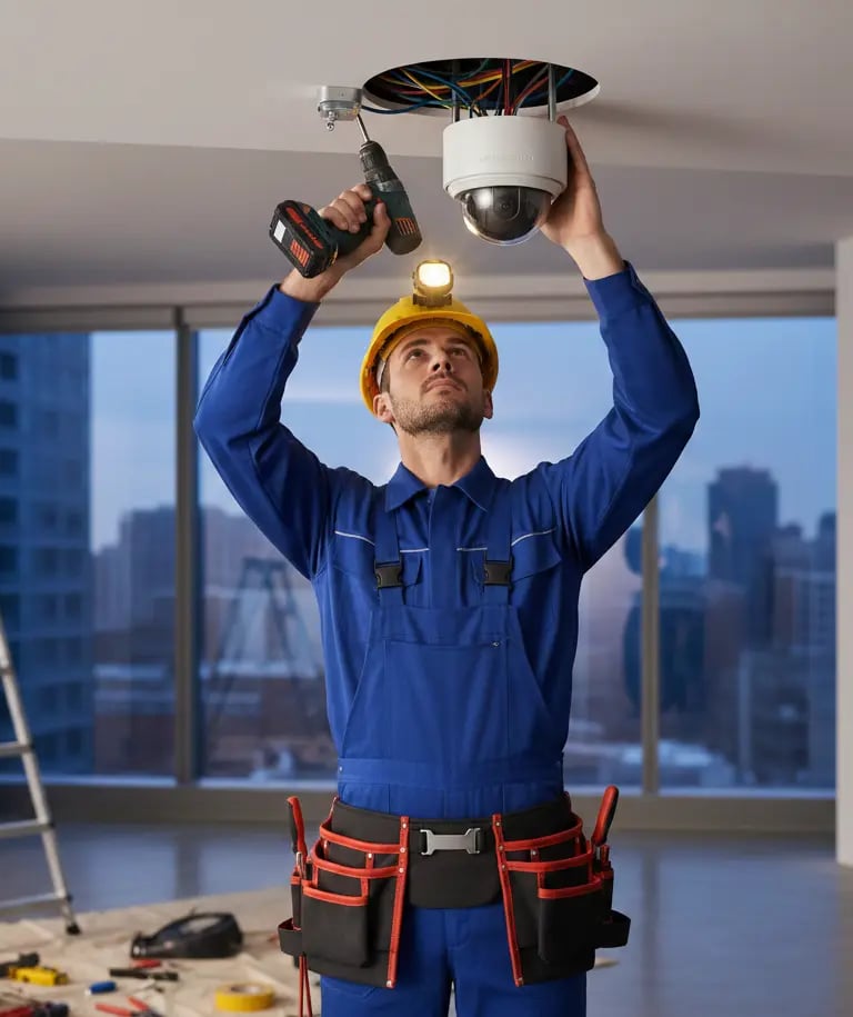 CCTV Installer In Bedworth Warwickshire Camera by electrician