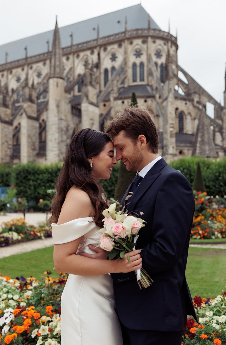Mariage jardin de l'archevêché