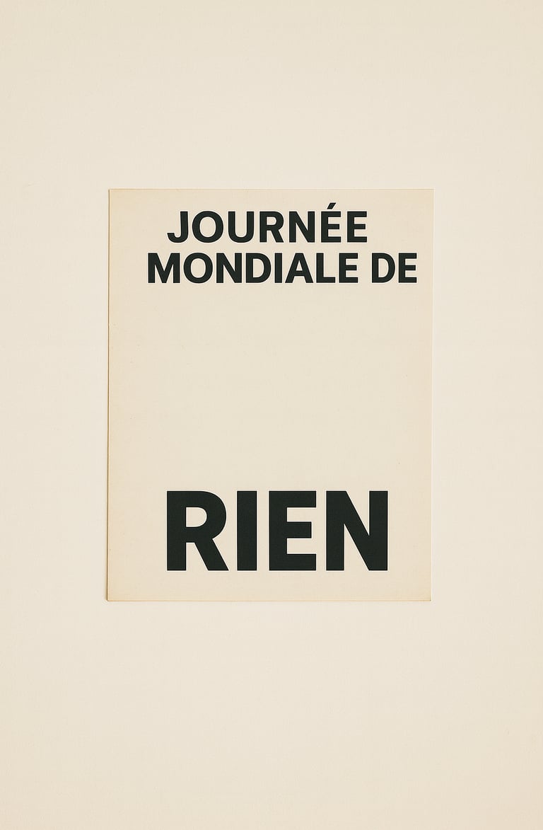 Journée mondiale de rien du tout