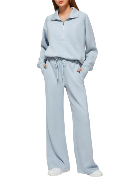 Cropped zip up tracksuit 