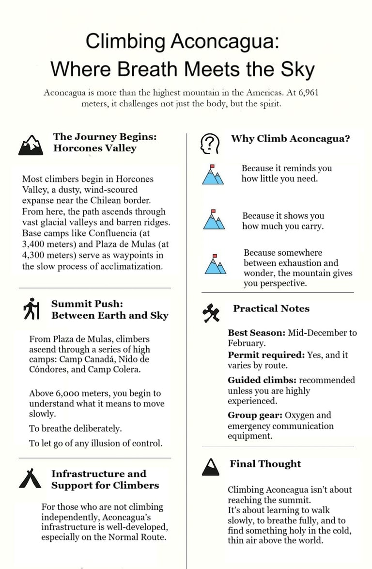 Aconcagua Climbing Printable