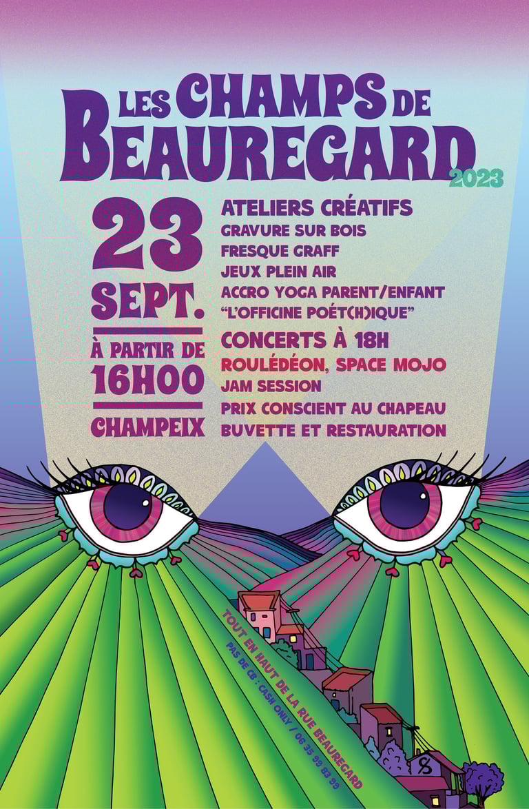 Affiche Les Champs de Beauregard 2023