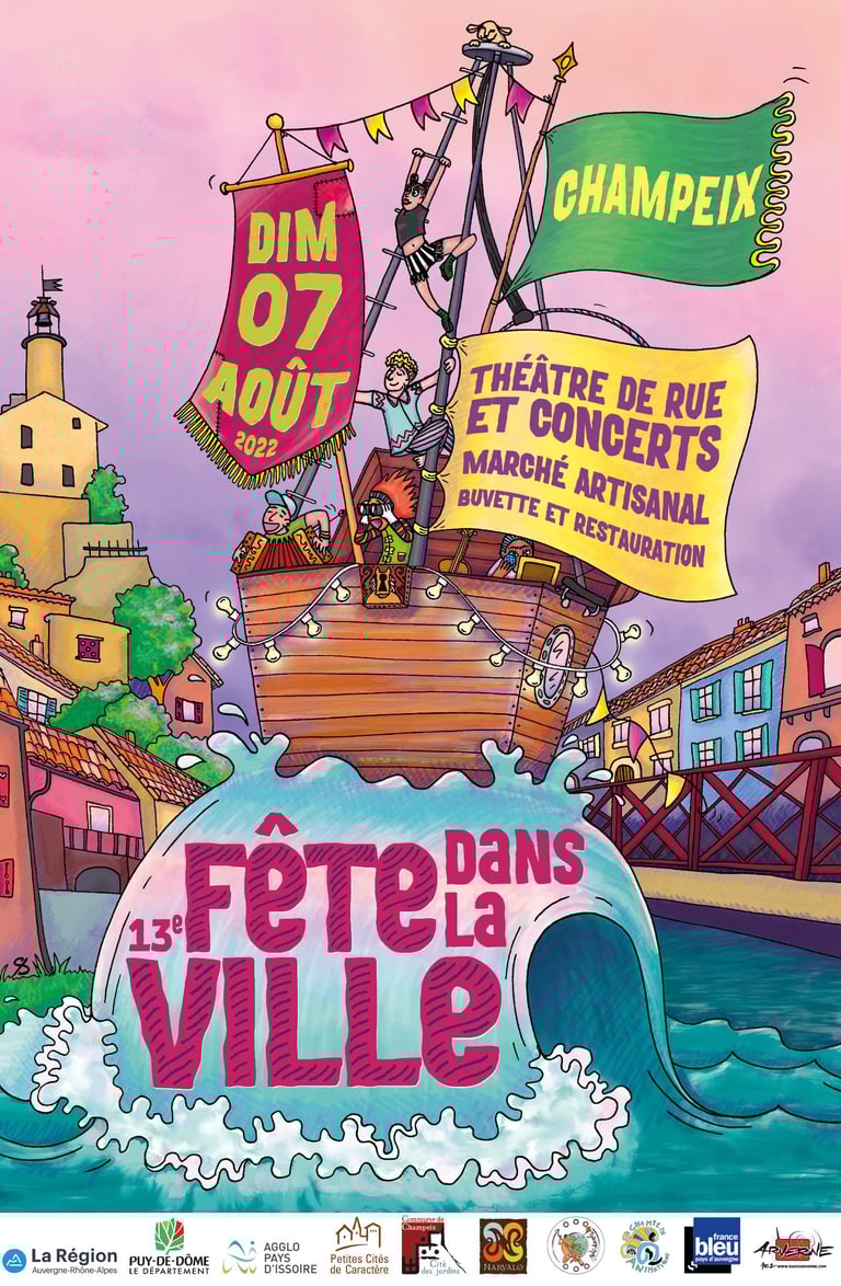 Affiche Fête dans la Ville 2022