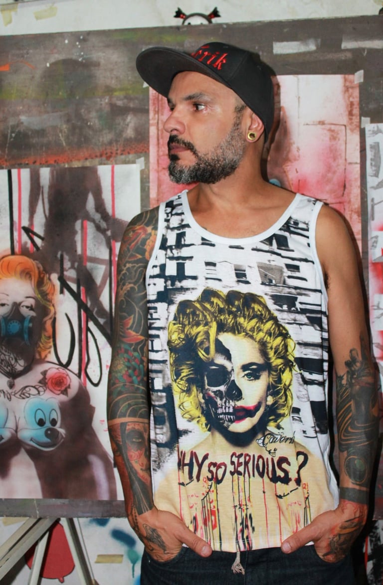 Sérgio Astral e a marca Cavérik estão transformando ilustrações em moda única. 