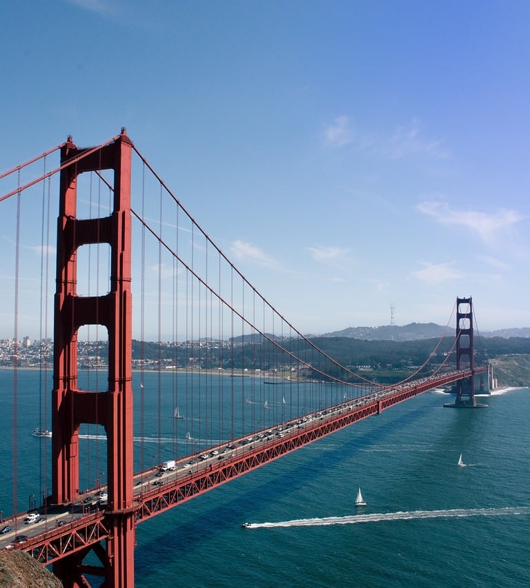 the Golden Gate Bridge