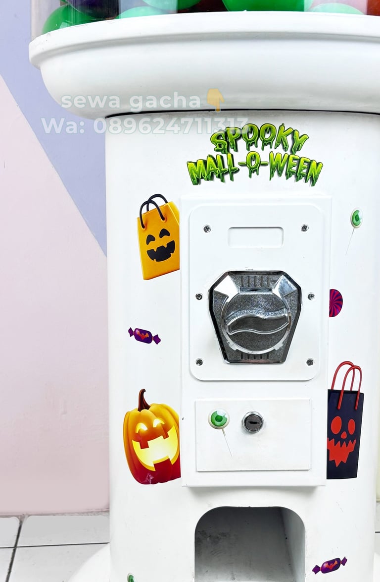 sewa mesin gachapon medium putih bekasi
