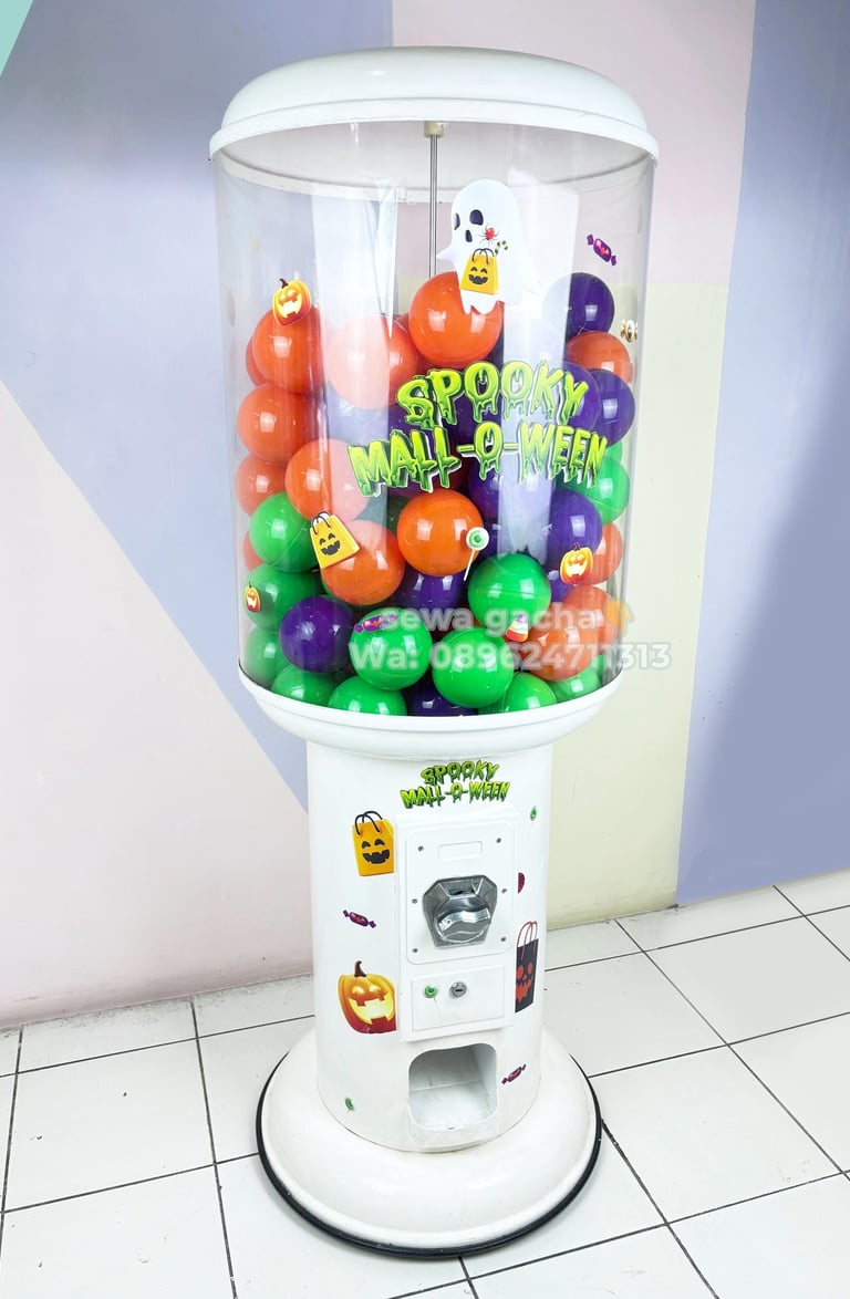 sewa mesin gachapon medium putih bekasi
