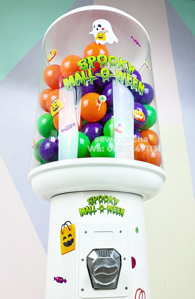 sewa mesin gachapon medium putih bekasi