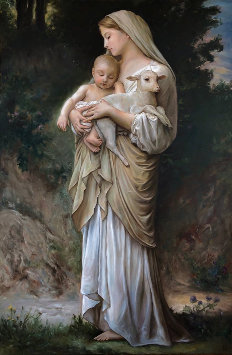 Bouguereau Madonna oil painting
