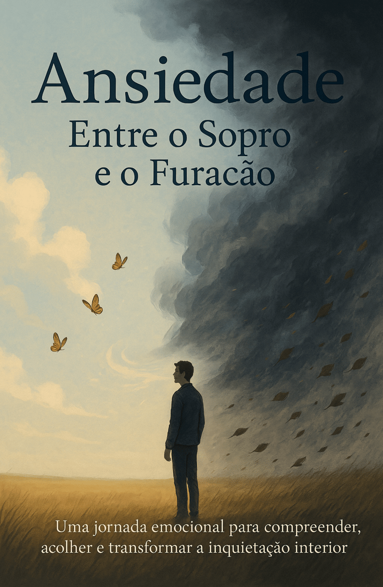 Capa do e-book Ansiedade: Entre o Sopro e o Furacão — guia de controle da ansiedade
