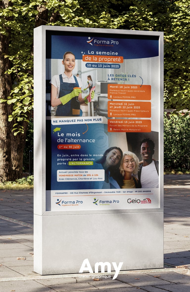 Supports de communication - Affiche - Forma Pro - Amy Atelier Graphique