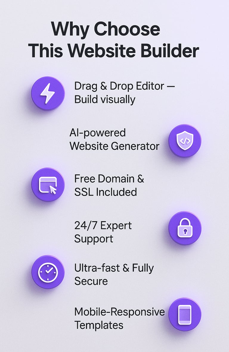 a website page with a bunch of different types of webpages