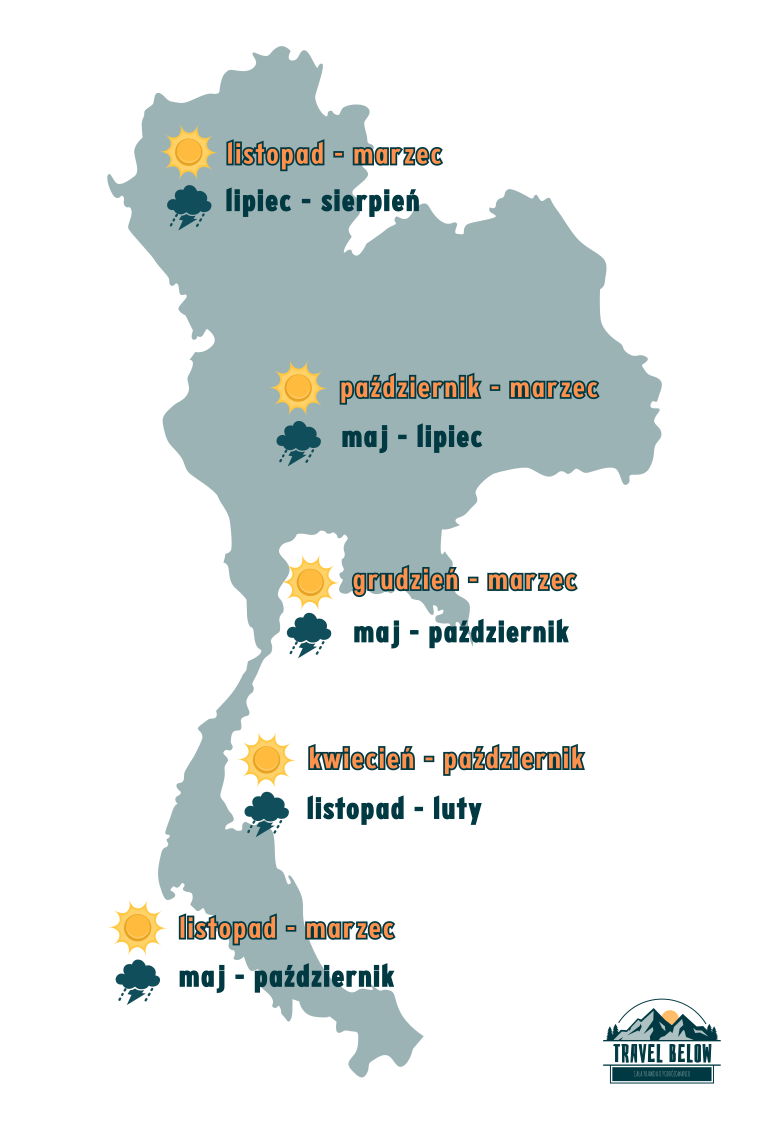 mapa pogodowa Tajlandia
